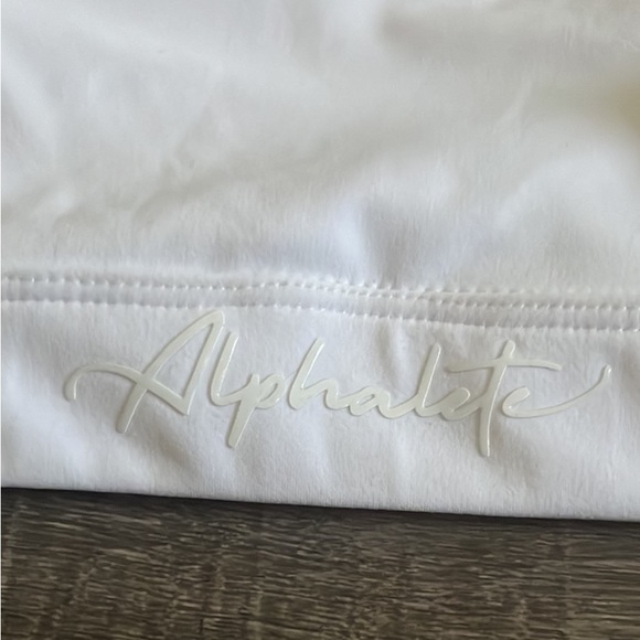 Alphalete Pulse Sports Bra White Padded XL - Picture 4 of 7